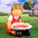 Садовая фигура Хорошие сувениры Девочка с цветком 35 см