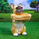 Садовая фигура Хорошие сувениры Собака с корзинкой 24x15x17 см