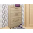 Шкаф для обуви Пирамида 80x125x25 см 3 полки ДСП цвет дуб сонома