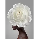 Картина на холсте Девушка цветок 50x70 см