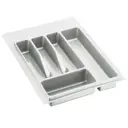 Лоток для столовых приборов Big House L450-400-W 38.50x4.50x49 см пластик цвет белый