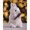 Декоративная фигура животного Merry Green Зайчик 8x15 см ПВХ и искусственный мех
