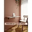 Стол Rick wood 90x1.6x40 см ЛДСП цвет белый матовый