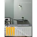 Стол Rick wood 90x1.6x40 см ЛДСП цвет темно-серый