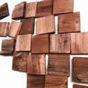 3D мозаика деревянная Arabesco цвет мербау 80x80 мм 72 шт. 0.5 м²