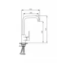 Однорычажный смеситель Rainsberg R0213f-1 излив 33 см цвет черный
