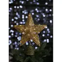 Верхушка на елку Merry green Звезда с диодами h 30 см жёлтый / золотой