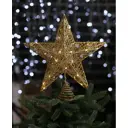 Верхушка на елку Merry green DX202-GO-05 Звезда с диодами h 30 см жёлтый/золотой