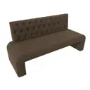 Диван Лига Диванов Кармен люкс 200x880x600 см рогожка цвет коричневый