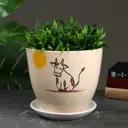 Горшок цветочный 9320116 Simaland 22 см 5 л керамика бежевый