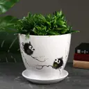 Горшок цветочный 9320117 Simaland 22 см 5 л керамика белый