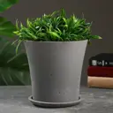 Горшок цветочный 9332999 Simaland 18 см 3 л бетон серый
