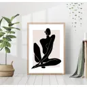 Постер 28 картин "Матисс черный силуэт" 50x40 см в подарочном тубусе без рамы