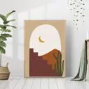 Постер 28 картин "Ночь в южном городе" 50x40 см в подарочном тубусе без рамы