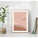 Постер 28 картин "Луна над пустыней" 70x50 см в подарочном тубусе без рамы