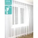 Тюль на шторной ленте Inva Полосы 600х260 см цвет белый