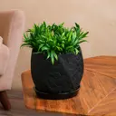 Горшок цветочный Лофт Керамика ручной работы 40 см 17 см 2.5 л керамика черный