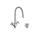 Двухвентильный смеситель D-lin D153807-2 цвет серый