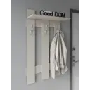 Настенная вешалка Good-дом все в дом! 55x110x27 см 3 крючка цвет бежевый