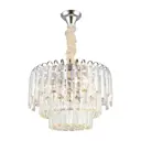 Люстра подвесная APLOYT APL.836.03.05 Zuzanna 5 ламп 10 м² цвет хром