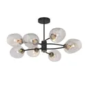 Люстра потолочная OMNILUX OML-67807-08 Pavarolo 8 ламп 16 м² цвет черный