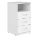 Тумба напольная Skyland Simple 40x45x76 см 4 ящика ЛДСП цвет белый