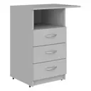 Тумба напольная Skyland Simple 60x45x76 см 4 ящика ЛДСП цвет серый