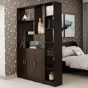 Стеллаж Клик мебель 150x33x208 см ЛДСП цвет венге