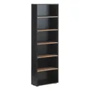 Стеллаж Клик мебель 60x21x181 см ЛДСП цвет черный/дуб крафт золотой