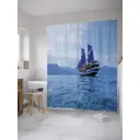 Шторка для ванной Путешествие фрегата 180x200 см