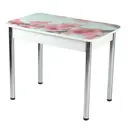 Стол прямоугольный Simaland Падова 100x100 см ЛДСП цвет белый/розовый