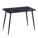 Стол прямоугольный Simaland Турин 100x100 см стекло цвет черный мрамор