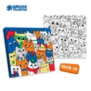Картина по номерам «Новогодние котики» 15x15 см