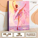Картина по номерам на холсте с подрамником «Балерина» 20x30 см