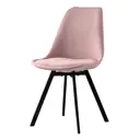 Стул Bergenson bjorn Pirel 86x52x50 см шенилл цвет розовый