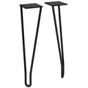 Ножки для мебели 2 шт Jacob Delafon Odeon Rive Gauche 32 см, черные EB2569-BL