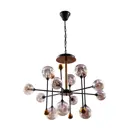 Светильник подвесной MODELUX 6157-12L L 12 ламп 24 м² цвет черный