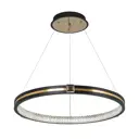 Светильник подвесной светодиодный LED4U 77084-1L L77084-1 8 м² нейтральный белый свет цвет черный