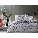 Комплект постельного белья Tac RANFORCE YOUNG 3519-76779, полутораспальный, ранфорс цвет синий