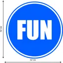 Знак декоративный House interio "Fun" 32x32 см без рамы