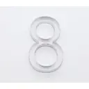 Цифра 8 Brante 0.6x3.5см матовый хром