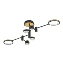Светильник настенно-потолочный LED4U L3120-6 4 м² нейтральный белый свет цвет черный
