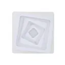 Светильник настенно-потолочный LED4U L7119-200 10 м² нейтральный белый свет цвет белый