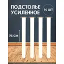 Ножка квадратная Big house Лофт 730x40x40 мм белая матовая гладкая 14 шт.