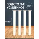 Ножка квадратная Big house Лофт 730x50x50 мм белая матовая гладкая 5 шт.