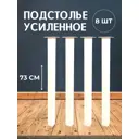 Ножка квадратная Big house Лофт 730x50x50 мм белая матовая гладкая 8 шт.