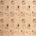 Крафт бумага Love is 0.60x2 м
