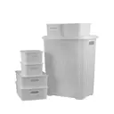 Корзина для белья VIOLET N-Vaz/60-107-06 цвет белый