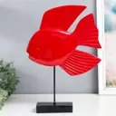 Фигурка "Рыба на подставке" красный 6.8x29x38.5 см