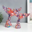 Набор фигурок 2 шт Хвост кита Цветные карандаши 9.5x23.5x27.3; 20.5x7x21.5 см